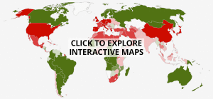 map ecological deficit global