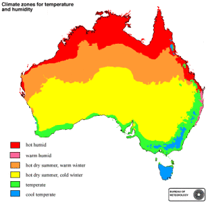 Aust climate zones 1